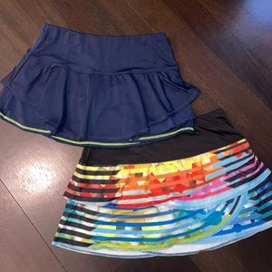Two Lucky In Love tennis skirt. Small. EUC
